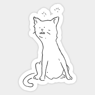 caturdaze - noodle tee Sticker